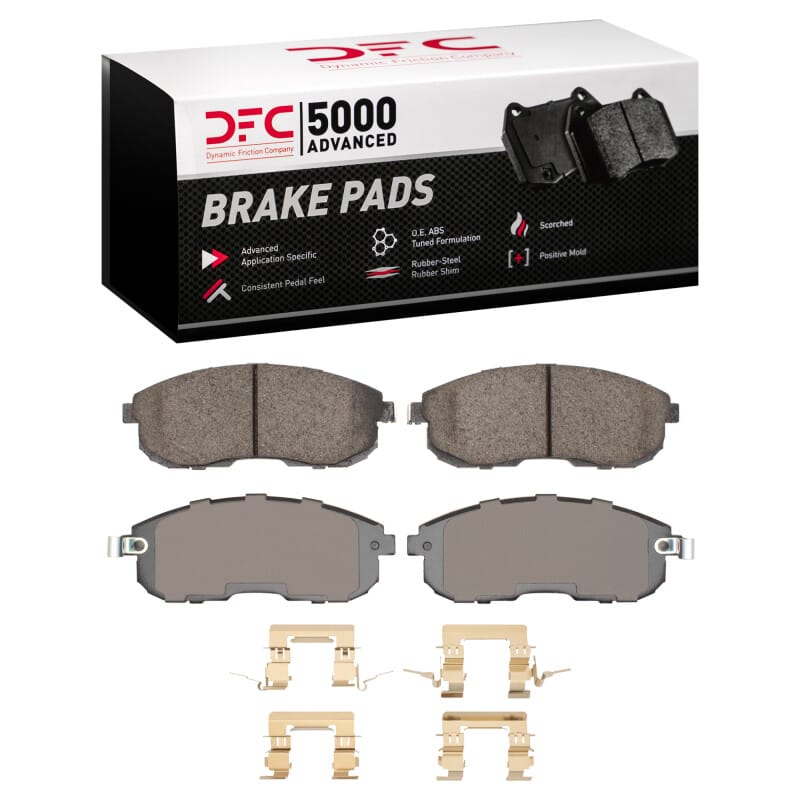 DFC — DFC 07-19 Nissan Juke Front 5000 Advanced Low Metallic Brake Pads and Hardware Kit
DFC Brake Pad Set