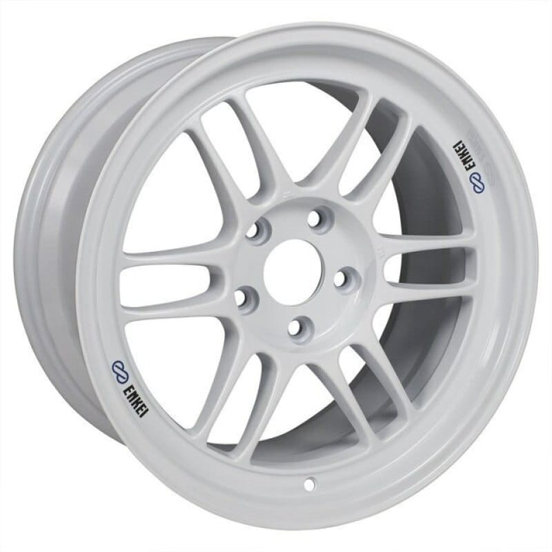 Enkei — Enkei RPF1 18x9.5 5x114.3 15mm Offset 73mm Bore Vanquish White Wheel (MOQ 40)