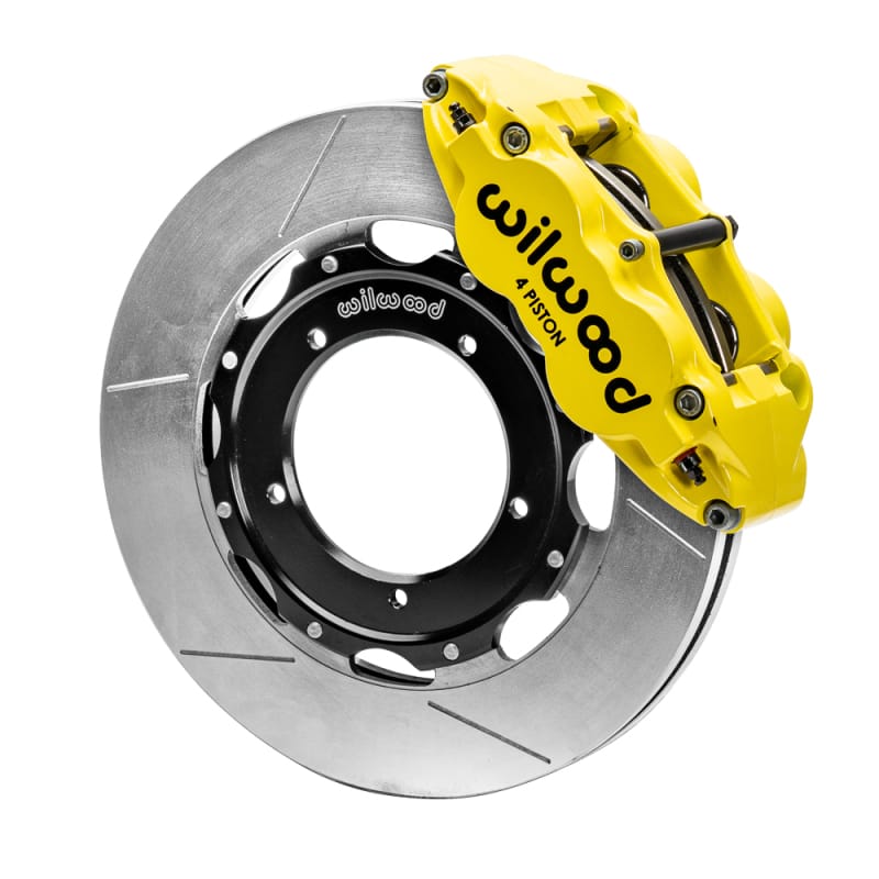 Wilwood — Wilwood 69-74 Porsche 911 Front Superlite Brake Kit 3in MT Slotted Face - Yellow