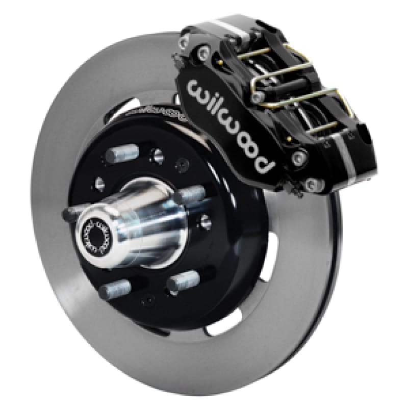 Wilwood — Wilwood 55-57 Chevy Bel Air w/ Wilwood Tri-Five Spindle Dynapro 4 Kit, 5x4.50in/4.75in Hub