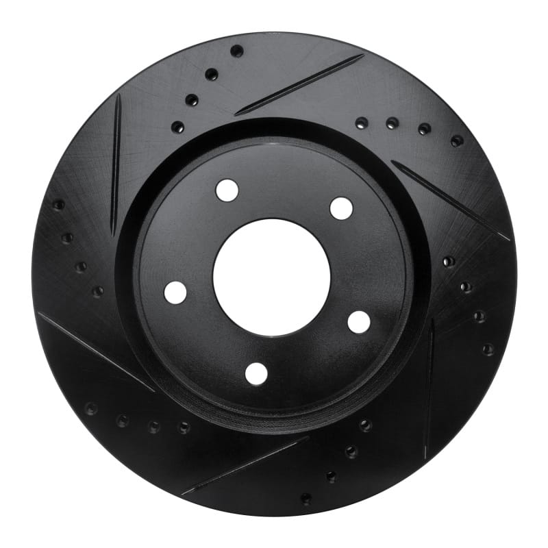 R1 Concepts — R1 07-15 Nissan Sentra Front Left Drilled & Slotted Black Brake Rotor
R1 Brake Rotor Drill