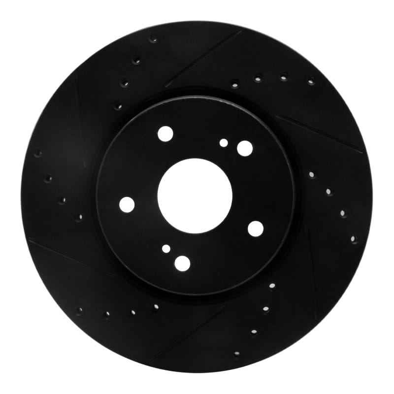 R1 Concepts — R1 10-13 Suzuki Kizashi Front Left Drilled & Slotted Black Brake Rotor
R1 Brake Rotor Drill