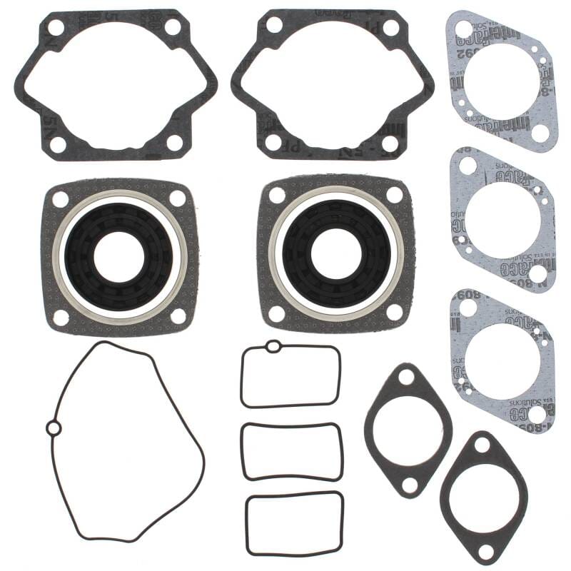 Vertex Pistons — Vertex Gaskets 75-76 Moto ski Futura/440E FC/2 Complete Gasket Kit w/ Oil Seals