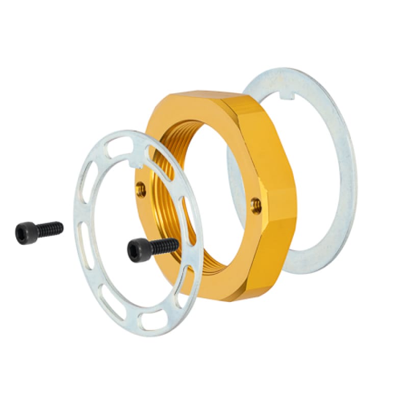 Wilwood — Wilwood Spindle Nut W5 Self Locking Assembly - Gold