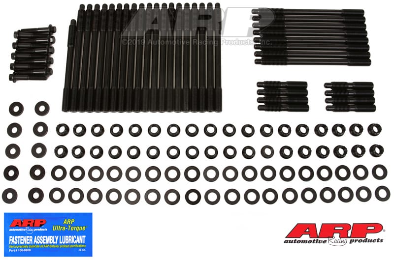 ARP — ARP SBC/WP Tall Deck 9.80 Warhawk Block w/Warhawk 12Deg LS7 Heads Head Stud Kit
