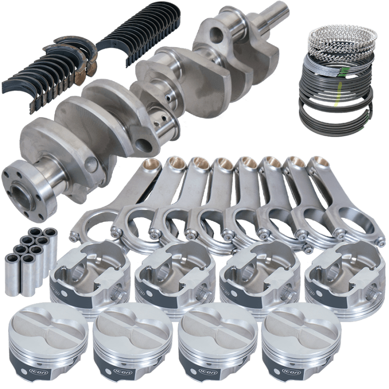 Eagle — Eagle Ford 289/302 3.400in Crank 5.400in H-Beam -11cc Flat Top 4.040in Pistons Rotating Assembly
Competition Assembly