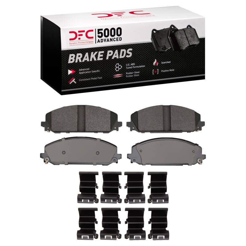 DFC — DFC 21-25 Dodge Durango Front 5000 Advanced Semi Metallic Brake Pads and Hardware Kit