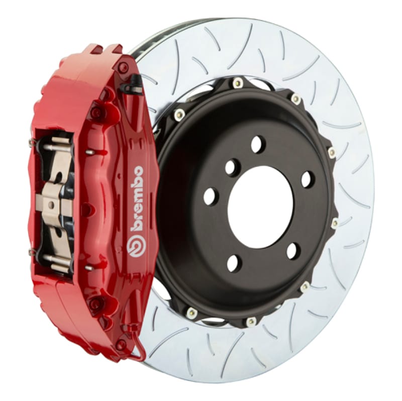Brembo — Brembo 02-06 Q45 Front GT BBK 4 Piston Cast 2pc 355x32 2pc Rotor Slotted Type-3-Red