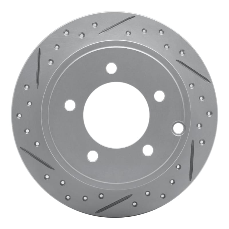 R1 Concepts — R1 07-17 Chrysler Sebring Rear Left Drilled & Slotted Geo-Carbon Rotor