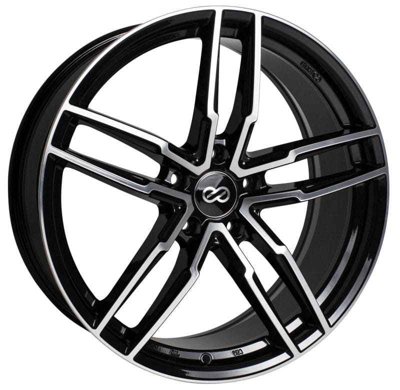 Enkei — Enkei SS05 17x7.5 5x100 45mm Offset 72.6mm Bore Black Machined Wheel