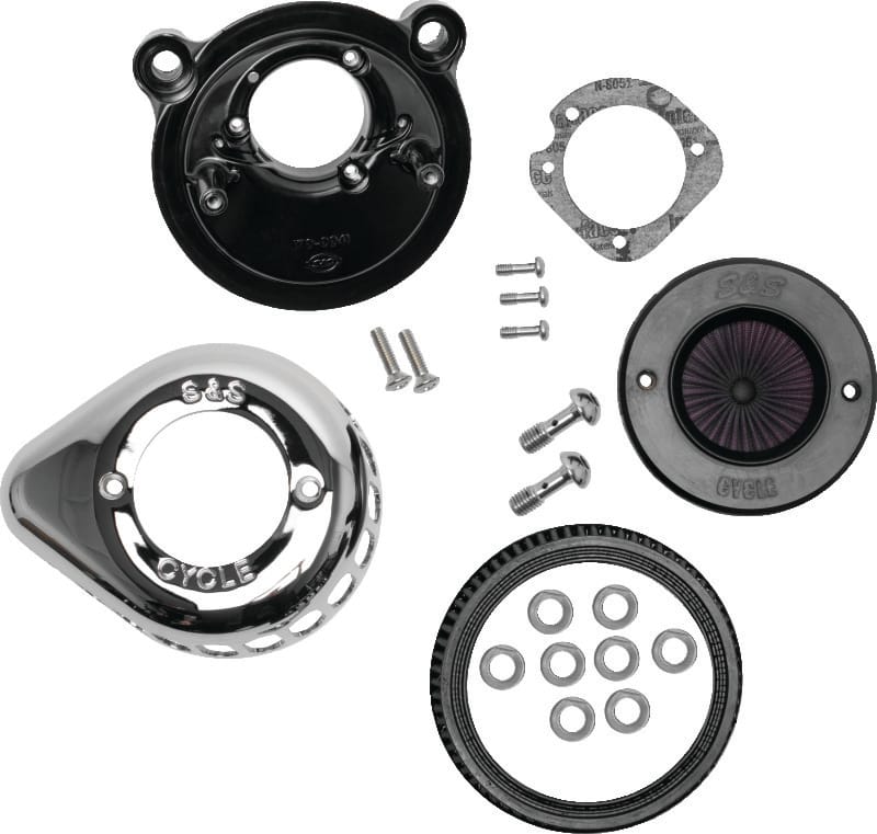 S&S Cycle — S&S Cycle 2007+ XL Models Stealth Air Stinger w/ Chrome Teardrop