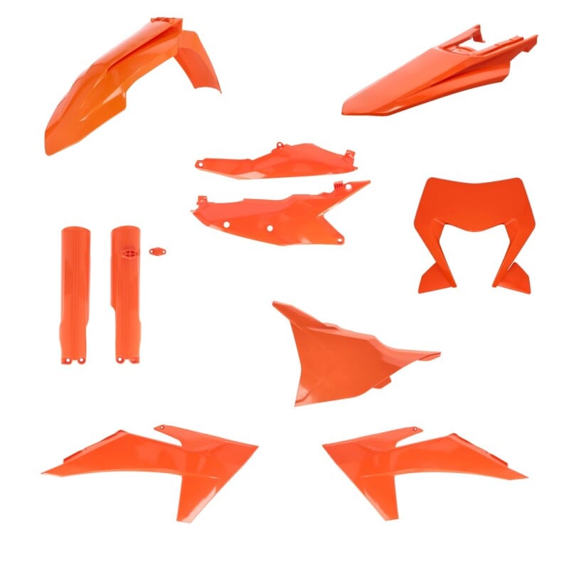 Acerbis — Acerbis 24+ KTM EXC/EXC-F/ XC-F/ XC-W/ XCF-W/ XW-F Plastic Kit - 16 Orange