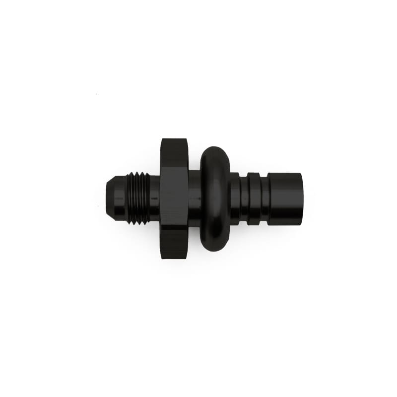 DeatschWerks — DeatschWerks 6AN Male Flare to 1/2in Ford Male EFI Quick Connect Adapter - Anodized Matte Black
Lines & Fittings