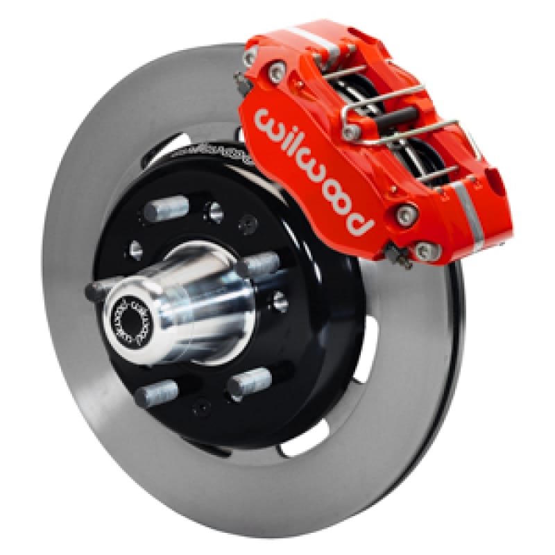 Wilwood — Wilwood 55-57 Chevy Bel Air Dynapro 4 Kit, 5x4.50in/4.75in Hub - Red