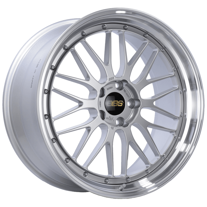 BBS — BBS LM 21x10 5x120 ET38 Diamond Silver Center Diamond Cut Lip Wheel -82mm PFS/Clip Required