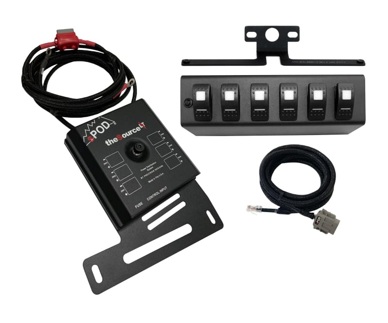 SPOD — Spod 07-08 Jeep Wrangler JK SourceLT w/ Red LED Switch Panel
