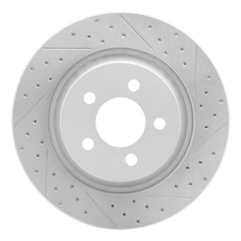 R1 Concepts — R1 11-12 Jeep Liberty Front Right Drilled & Slotted Geo-Carbon Rotor