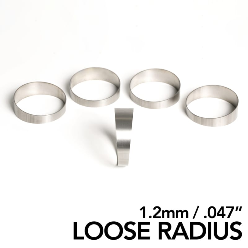 Ticon — Ticon Industries 3.5in 45 Degree 1.65D CLR Loose Radius 1.2mm/.047in Wall Titanium Pie Cuts - 5pk