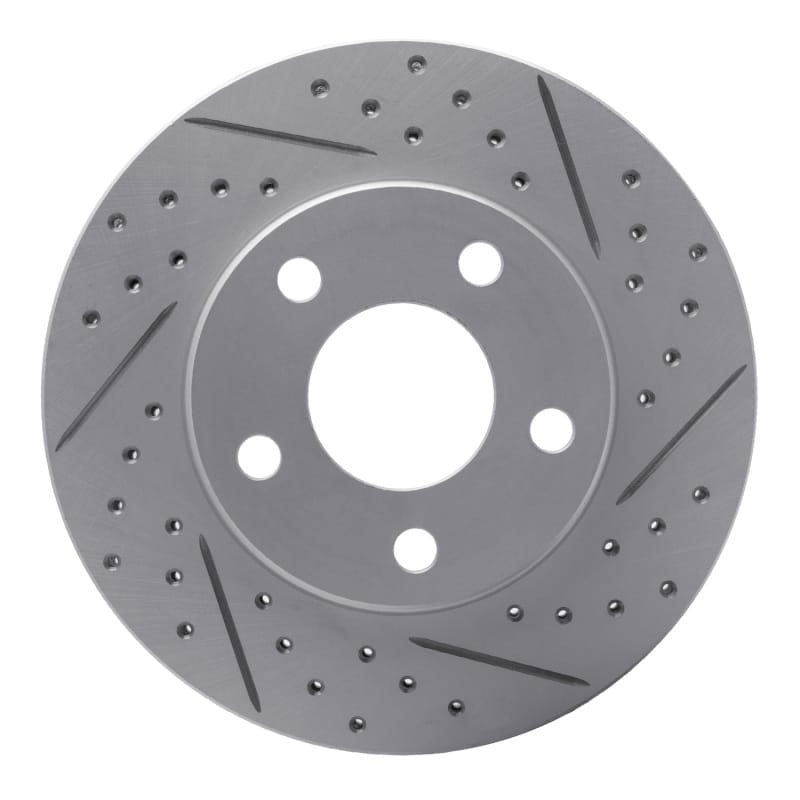 R1 Concepts — R1 90-97 Buick Park Avenue Front Right Drilled & Slotted Geo-Carbon Rotor