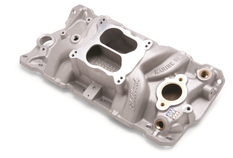 Edelbrock — Edelbrock Manifold SBC 23-Degree Marine RPM 1955-1986 w/ Brass
MANIFOLD