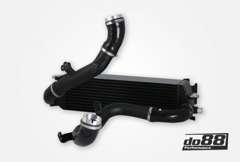 do88 — do88 Volvo S60/V60/XC60/V90/S90/XC90 (SPA) Diesel BigPack Intercooler Kit w/Black Hoses