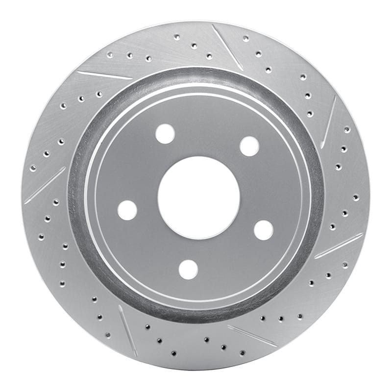 R1 Concepts — R1 02-24 Chrysler Aspen Rear Right Drilled & Slotted Geo-Carbon Rotor