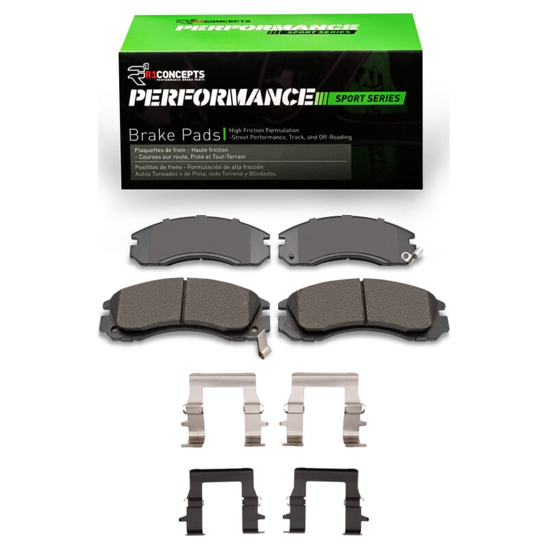 R1 Concepts — R1 94-00 Mitsubishi Montero Front Performance Sport Pads & Hardware Kit
R1 Performance Sport