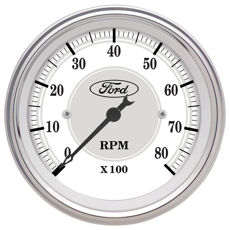 AutoMeter — GAUGE, TACHOMETER, 3 1/8", 8K RPM, IN-DASH, FORD MASTERPIECE