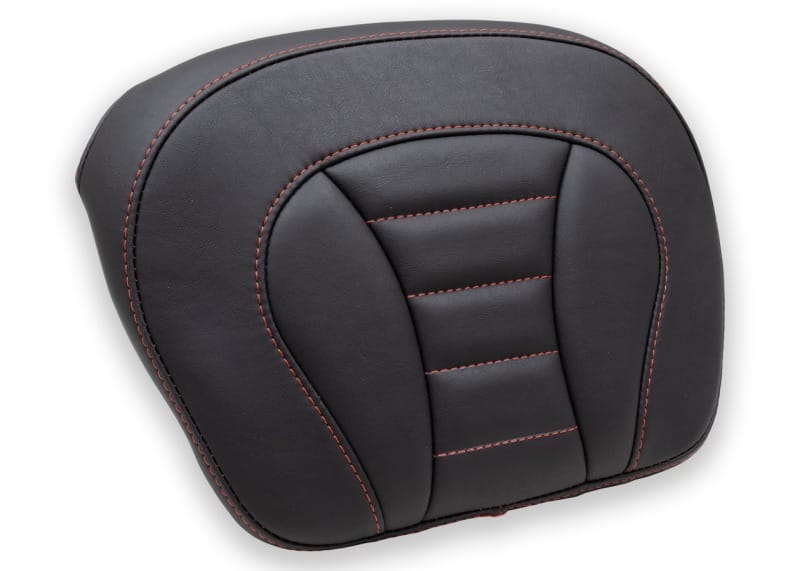 Mustang Motorcycle — Mustang 08-21 Harley FL Touring Accessories Tour-Pak Pad w/Red Stitch - Black