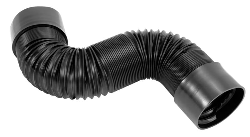 Spectre — Spectre Air Duct Hose Kit 4in. OD (41in. Ducting / 2 Threaded PVC Couplers) - Black