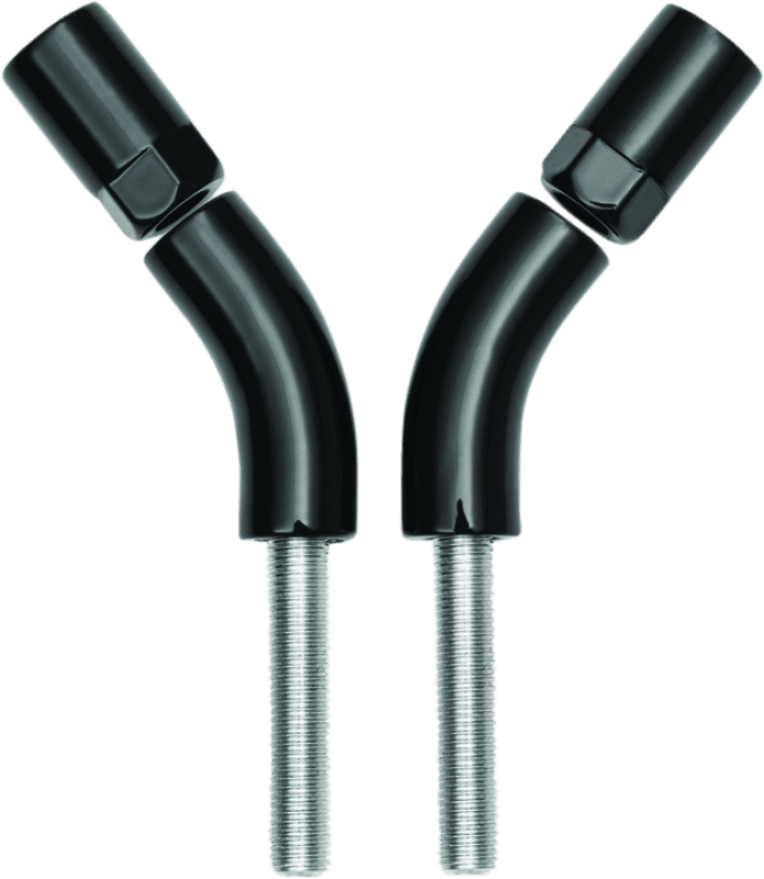 Kuryakyn — Kuryakyn Mirror Stem 3in Outward Extenders Black