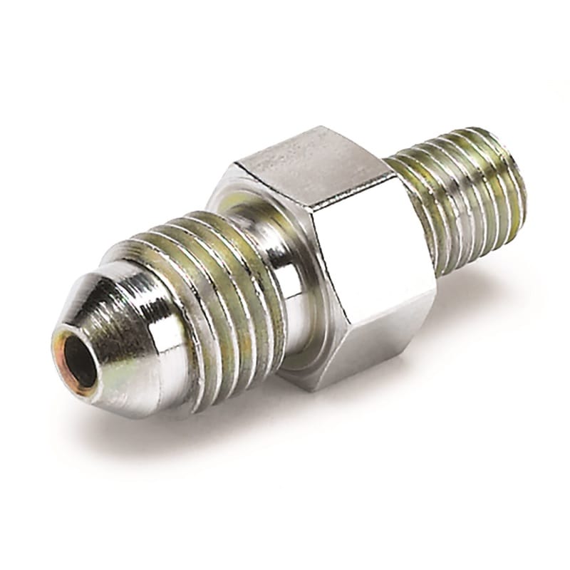 AutoMeter — Autometer Fitting Adapter -4AN Male to 1/16in NPT Male for Ford Fuel Rail
FIT -4AN - 1/16 NPT