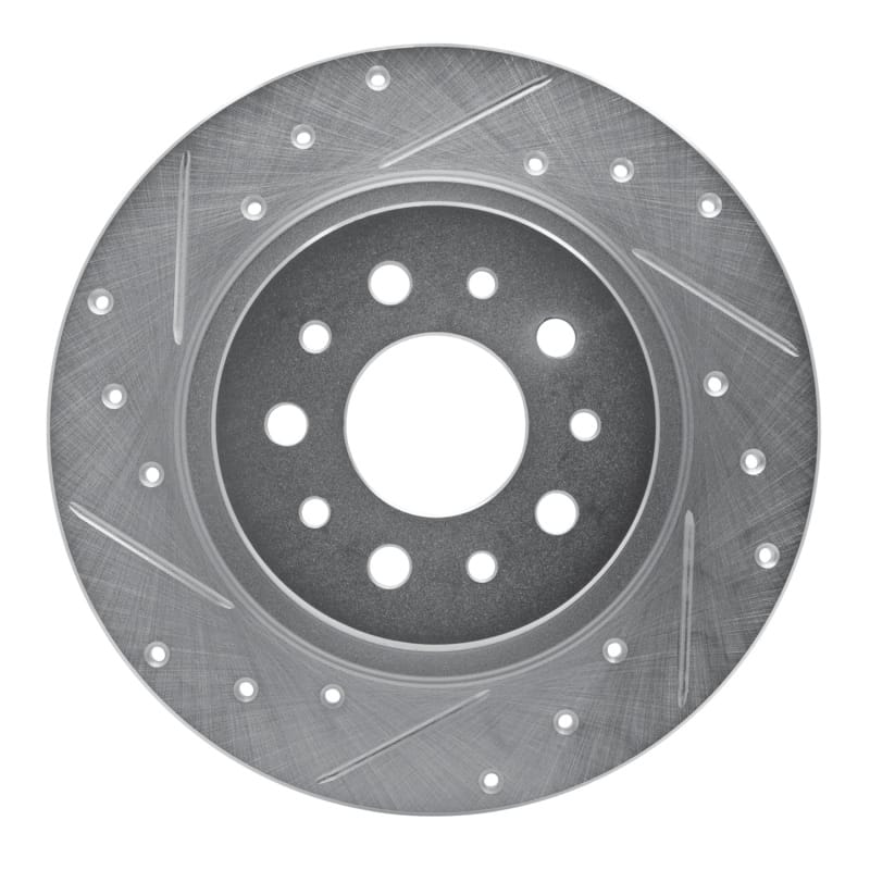 R1 Concepts — R1 14-19 Fiat 500L Rear Left Drilled & Slotted Silver Brake Rotor
R1 Brake Rotor Drill