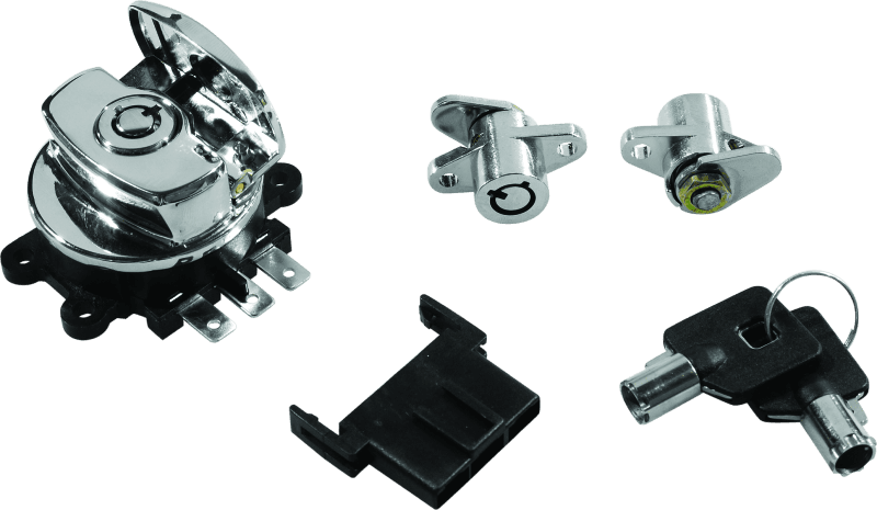 Bikers Choice — Bikers Choice 99-13 Road King With Hard Bags Chrome Saddlebag Lock Kit