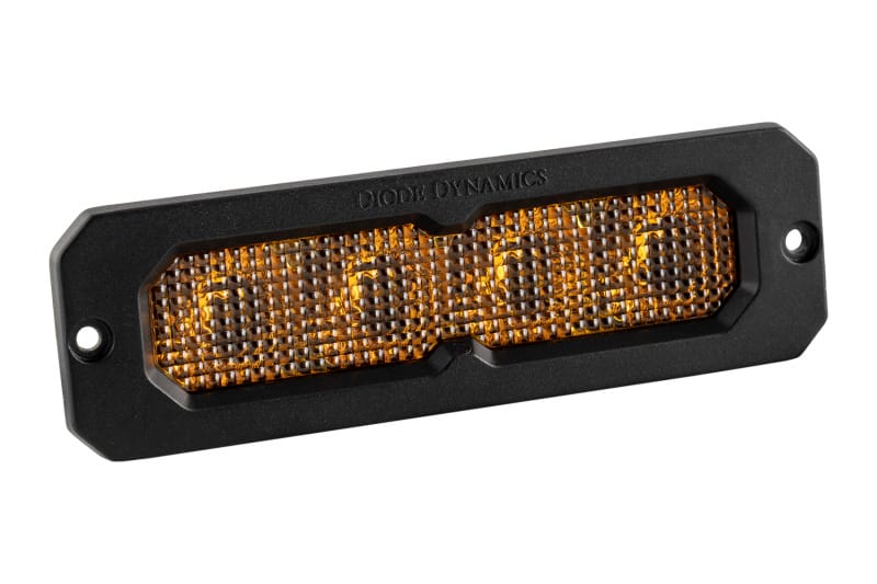 Diode Dynamics — Diode Dynamics SS6 Sport Yellow Flood Flush ABL (single) 3000K