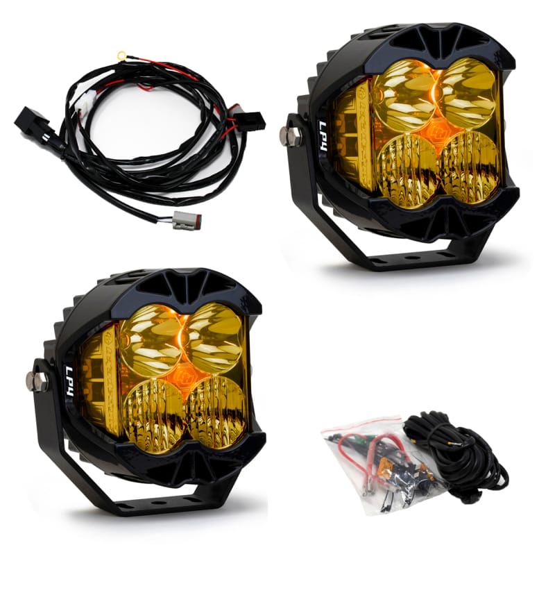 Baja Designs — Baja Designs LP4 Pro Driving/Combo LED - Amber (Pair)
