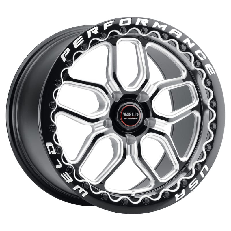 Weld — Weld Racing 18x9.5 Laguna Drag 5x127 ET00 BS5.25 Gloss BLK MIL DIA 78.1