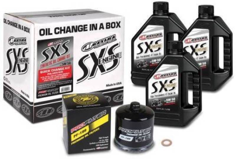 Maxima — Maxima SXS Polaris Turbo Quick Change Kit w/Full Synthetic 5W50 Engine Oil/Filter/Hardware