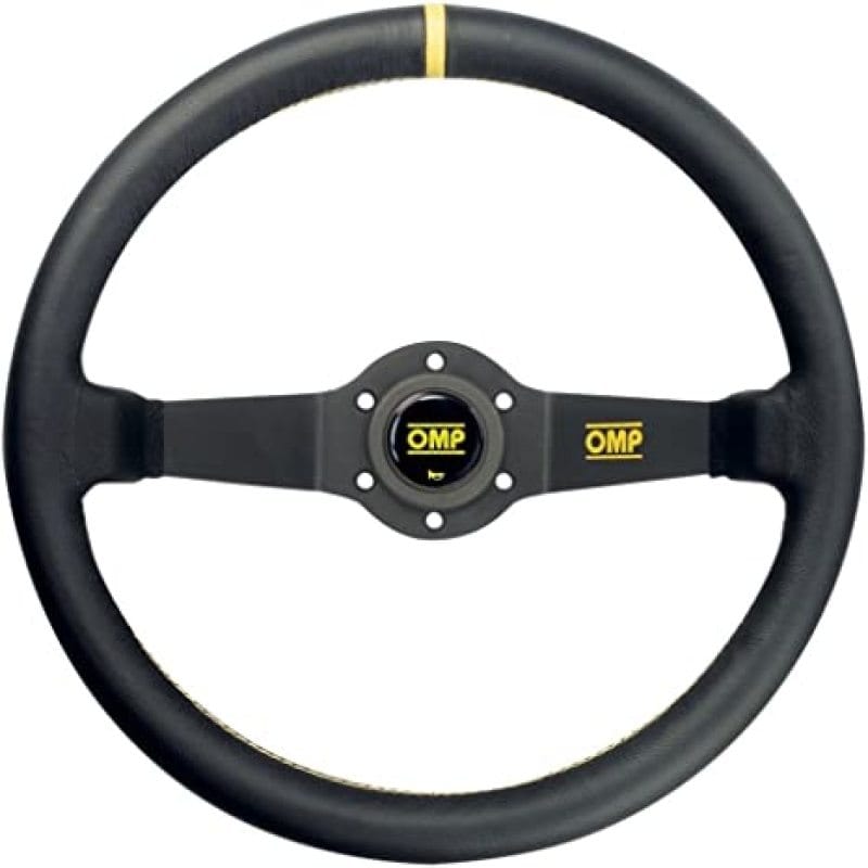 OMP — OMP Rally Dished Steering Wheel 350mm - Large Leather (Black)