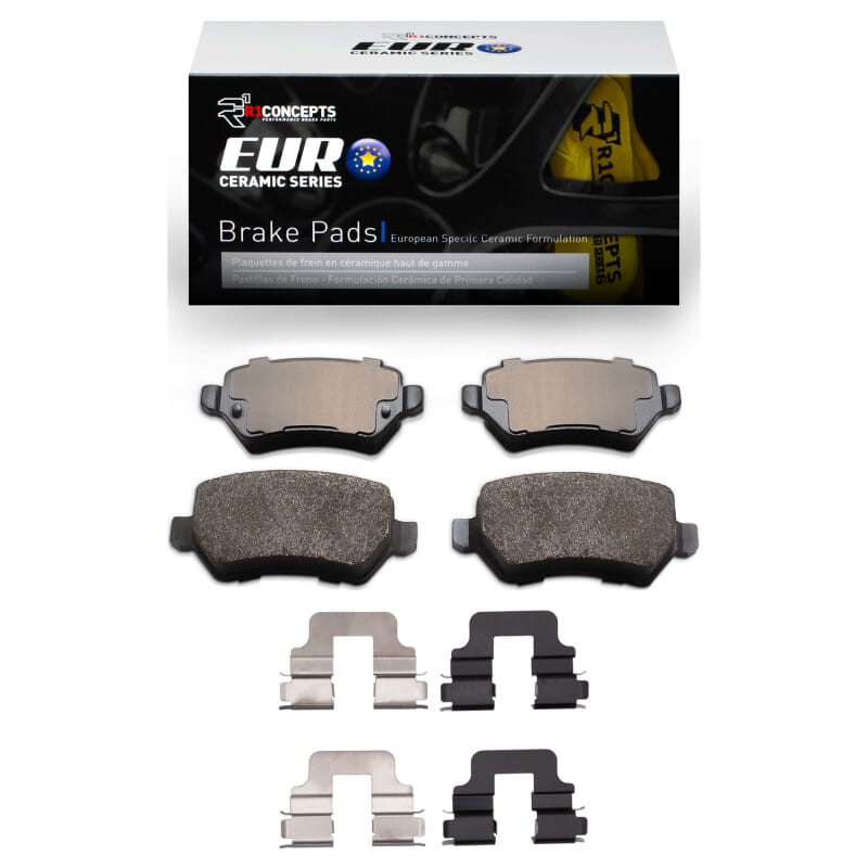 R1 Concepts — R1 02-08 Saturn Astra Rear Euro Ceramic Brake Pads and Hardware Kit
R1 Euro Ceramic Pads
