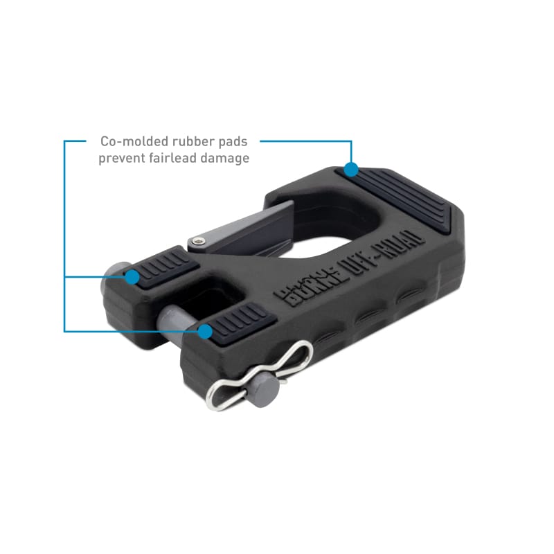 Borne Off-Road — Borne Off-Road Winch Hook - 3/8in Rope - Hand Strap - Blue