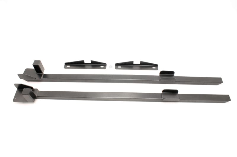 BMR Suspension — BMR 79-93 Fox Mustang Weld-On Boxed Subframe Connectors (Outside Frame Exhaust) - Black Hammertone