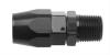 Fragola — Fragola -6AN Straight Hose End x 1/4 NPT - Black