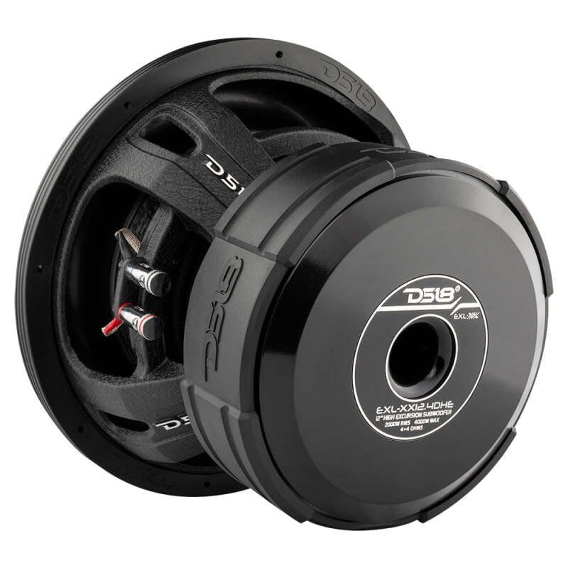 DS18 — DS18 12in 2000 Watts RMS 4 ohm DVC High Excursion Subwoofers w/ Deep Aggressive Bass