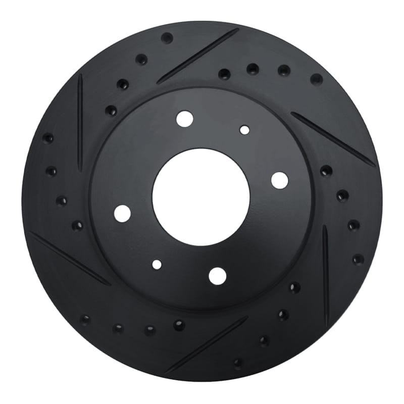 R1 Concepts — R1 85-91 Dodge 2000 GTX Front Left Drilled & Slotted Black Brake Rotor
R1 Brake Rotor Drill