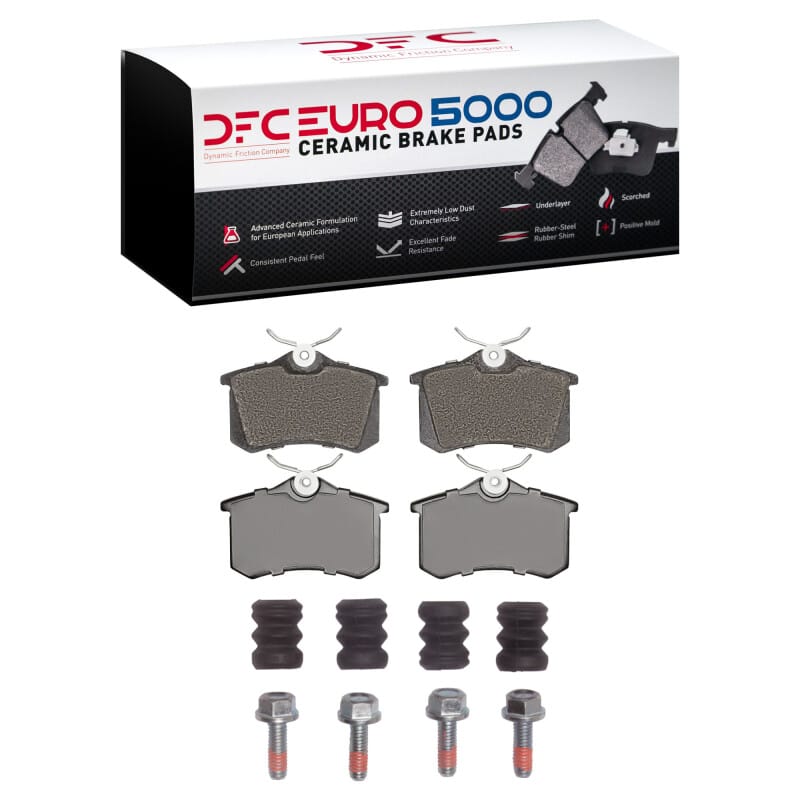 DFC — DFC 85-19 Audi A3 Rear Euro 5000 Ceramic Brake Pads and Hardware Kit
DFC EURO Pads + HW
