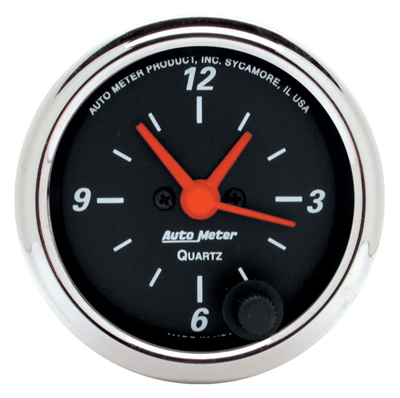 AutoMeter — Autometer Designer Black 2-1/16in Analog 12 Hour Clock
2" CLOCK ANALOG DB