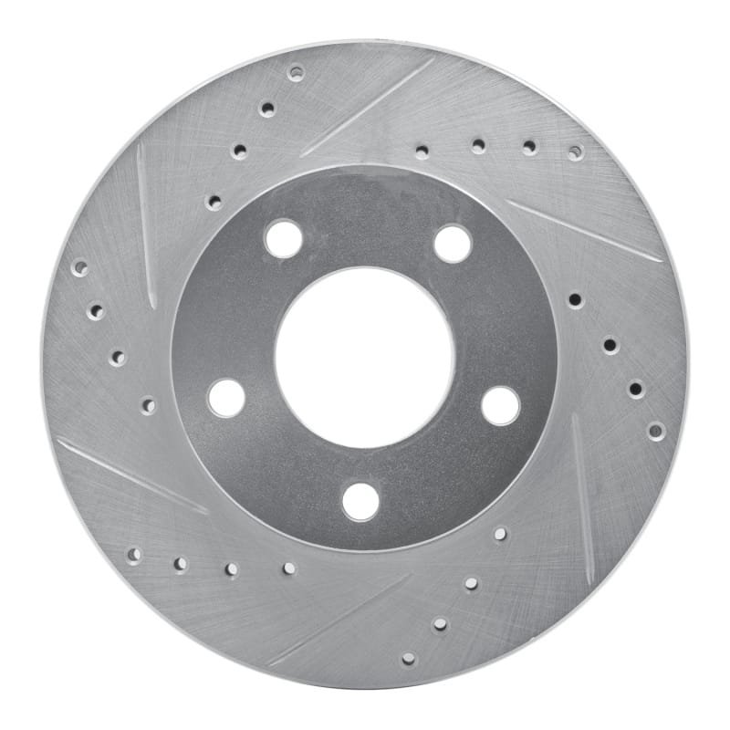 R1 Concepts — R1 75-80 Ford Granada Left Rear Drilled & Slotted Silver Brake Rotor
R1 Brake Rotor Drill