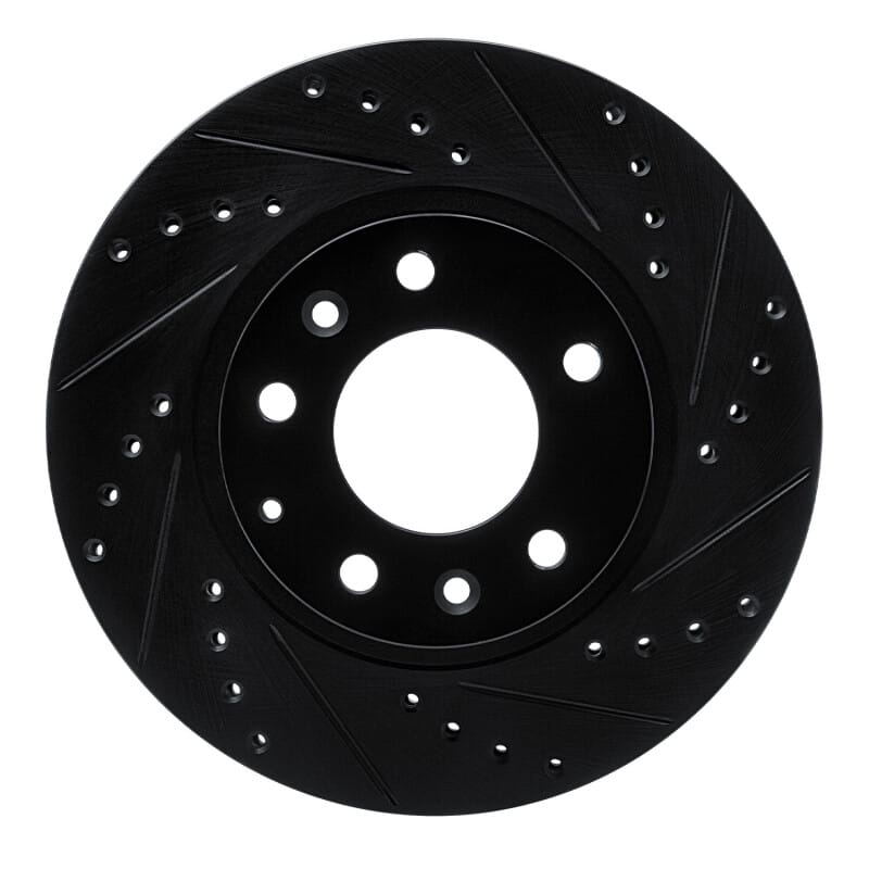 R1 Concepts — R1 93-95 Mazda RX-7 Front Right Drilled & Slotted Black Brake Rotor
R1 Brake Rotor Drill