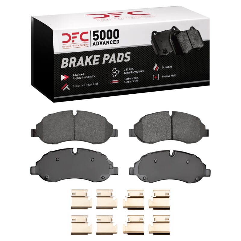 DFC — DFC 15-25 Ford Transit-350 HD/DRW Front 5000 Advanced Semi Metallic Brake Pads and Hardware Kit
DFC Brake Pad Set